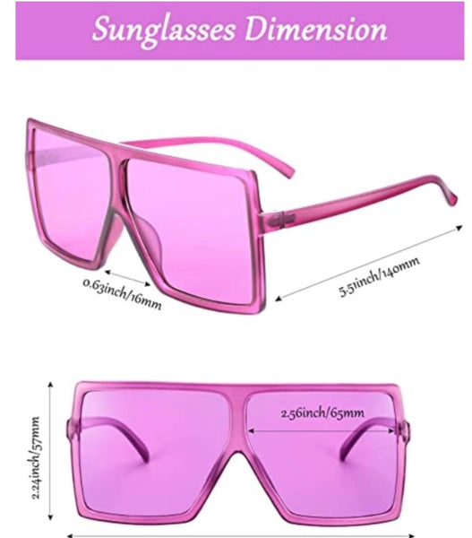 <transcy>Gafas de sol cuadradas de gran tamaño</transcy>