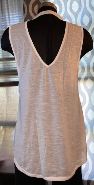 <transcy>Dobladillo corta la camiseta sin mangas "Her"</transcy>