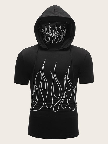 <transcy>Top con capucha de cuello alto de fuego para hombre con mascarilla incorporada</transcy>