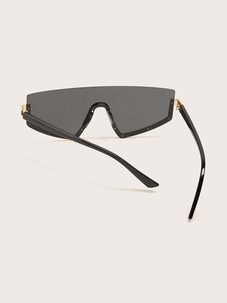 <transcy>(Gotas) Gafas de sol con montura de metal medio superior</transcy>